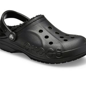 New Baya Lined Crocs Black Size 7 Mens